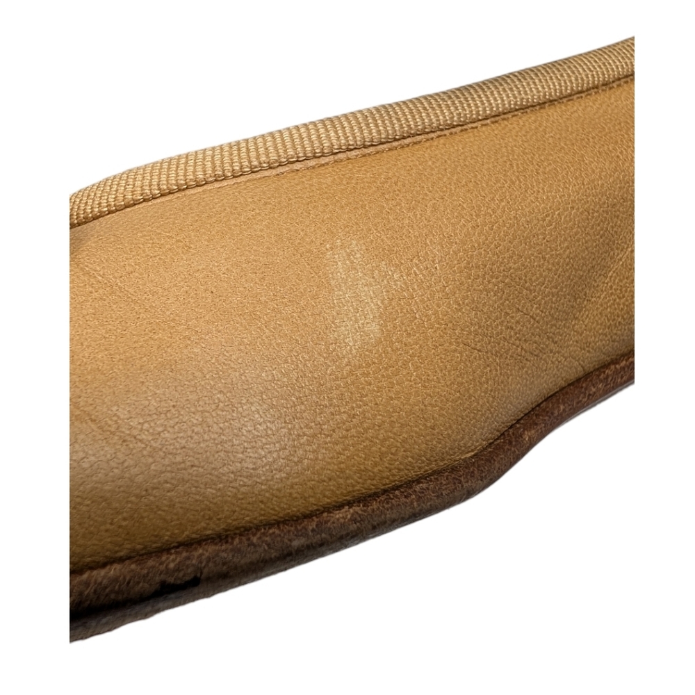 Chanel Ballet Flats Ballerinas CC Logo Cap Toe Nude Beige Tan Leather 36.5 | 6 - Picture 7 of 13